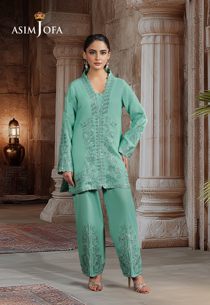 AJPF-11 EMBROIDERED ORGANZA 2 PCS