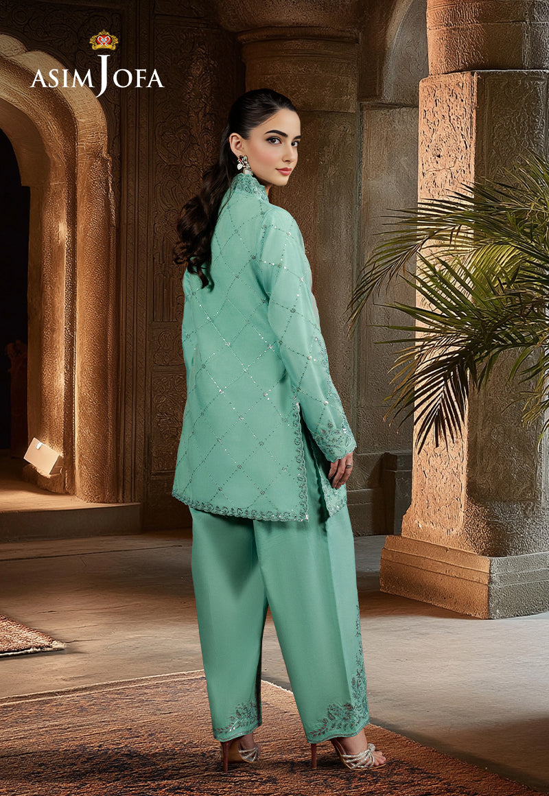 AJPF-11 EMBROIDERED ORGANZA 2 PCS