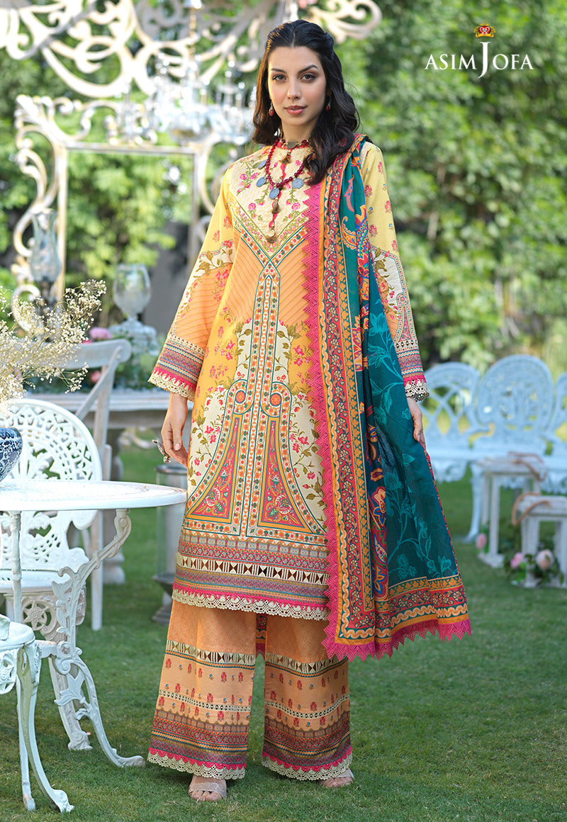 AJPR-02 DESIGNERS STITCHED PRINTED LAWN