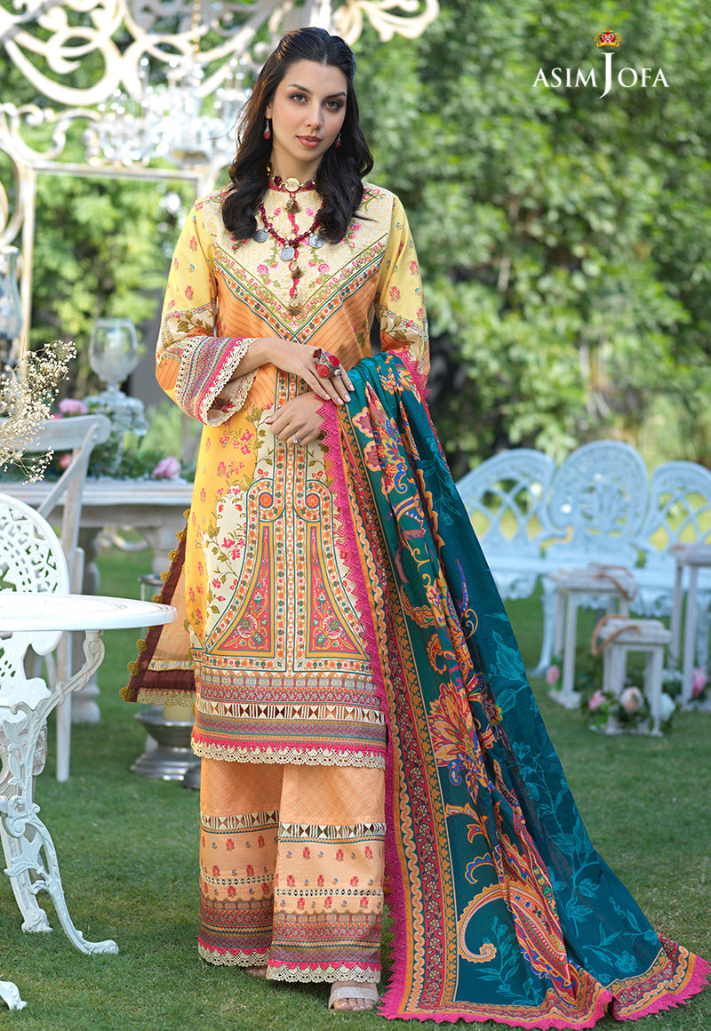 AJPR-02 DESIGNERS STITCHED PRINTED LAWN