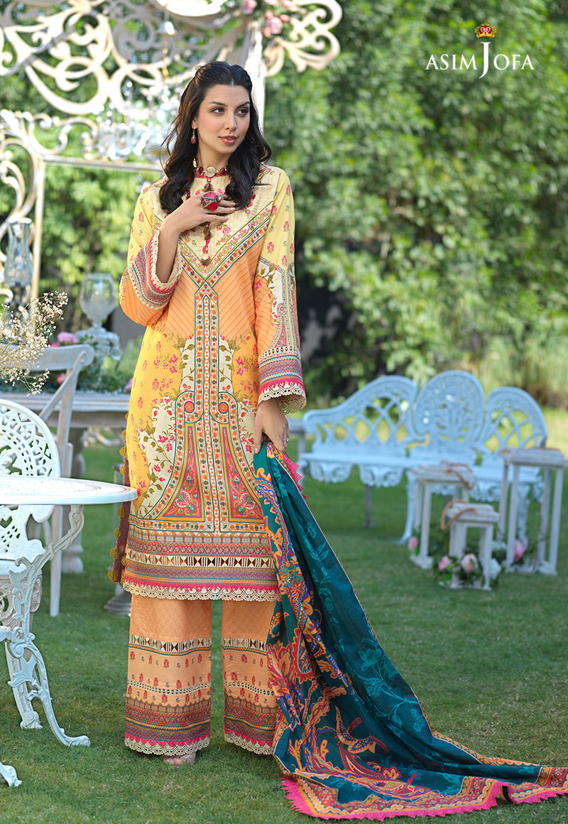 AJPR-02 DESIGNERS STITCHED PRINTED LAWN