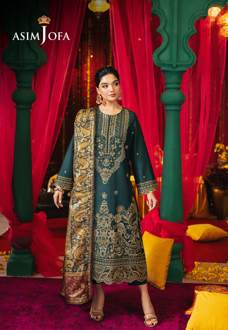 Ajrab-30 Embroidered Lawn Stitched 3 Pcs