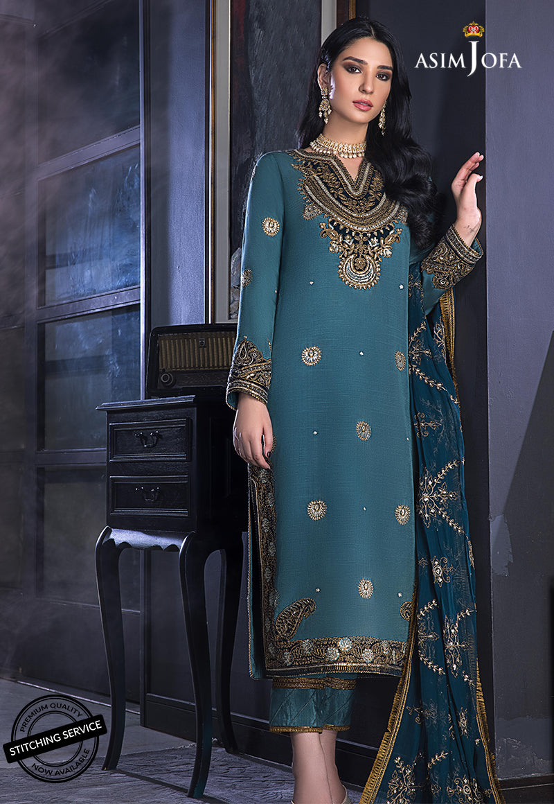 AJRE-03 EMBROIDERED COTTON SILK 3 PCS