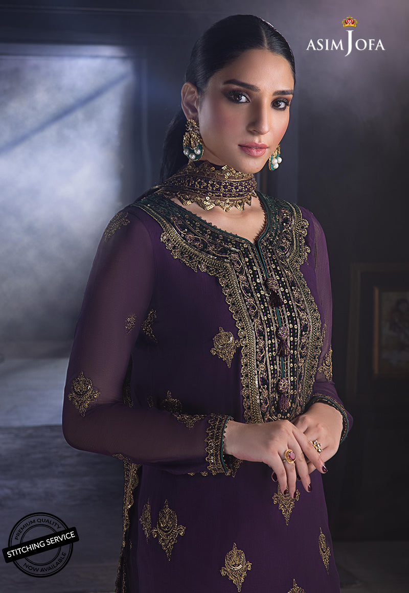 AJRE-04 EMBROIDERED CHIFFON 3 PCS