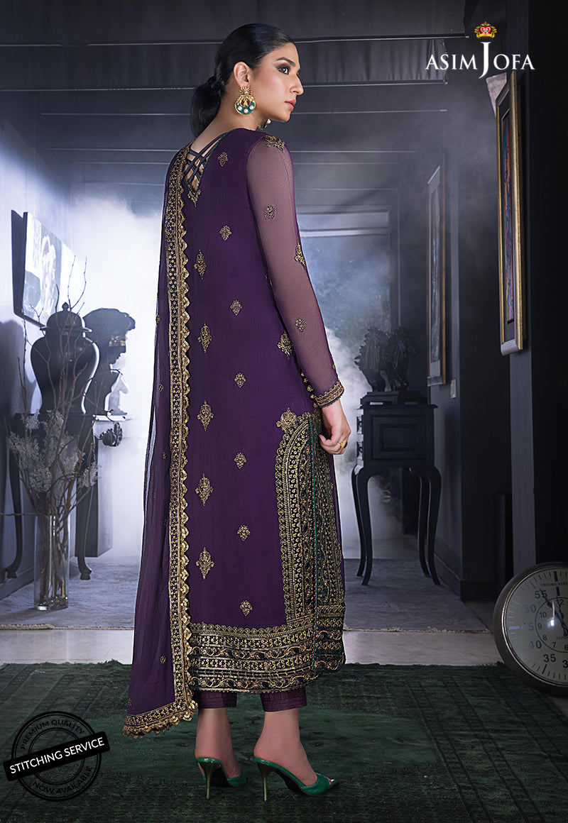 AJRE-04 EMBROIDERED CHIFFON 3 PCS