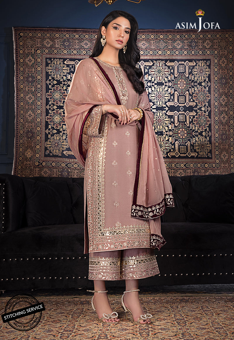 AJRE-05 EMBROIDERED COTTON SILK 3 PCS