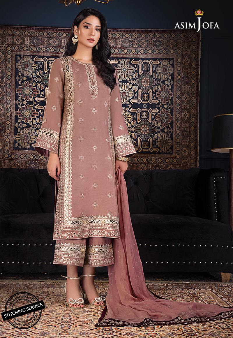 AJRE-05 EMBROIDERED COTTON SILK 3 PCS