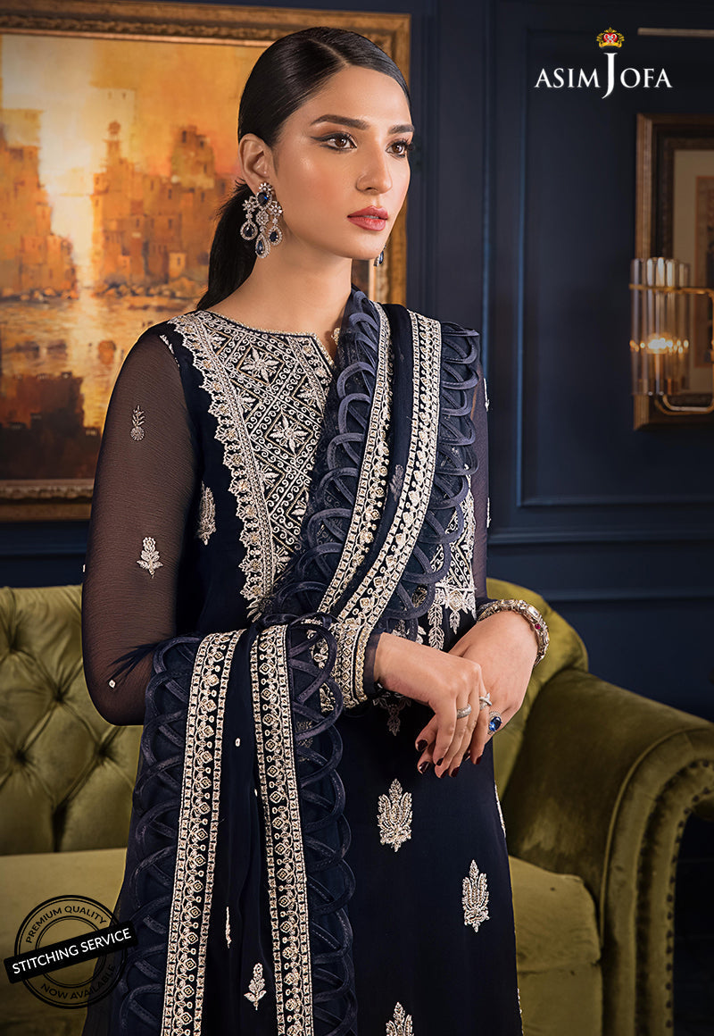 AJRE-06 EMBROIDERED CHIFFON 3 PCS