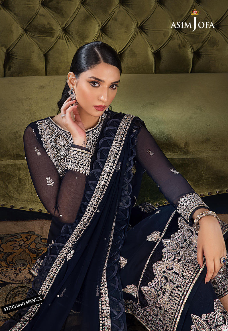 AJRE-06 EMBROIDERED CHIFFON 3 PCS