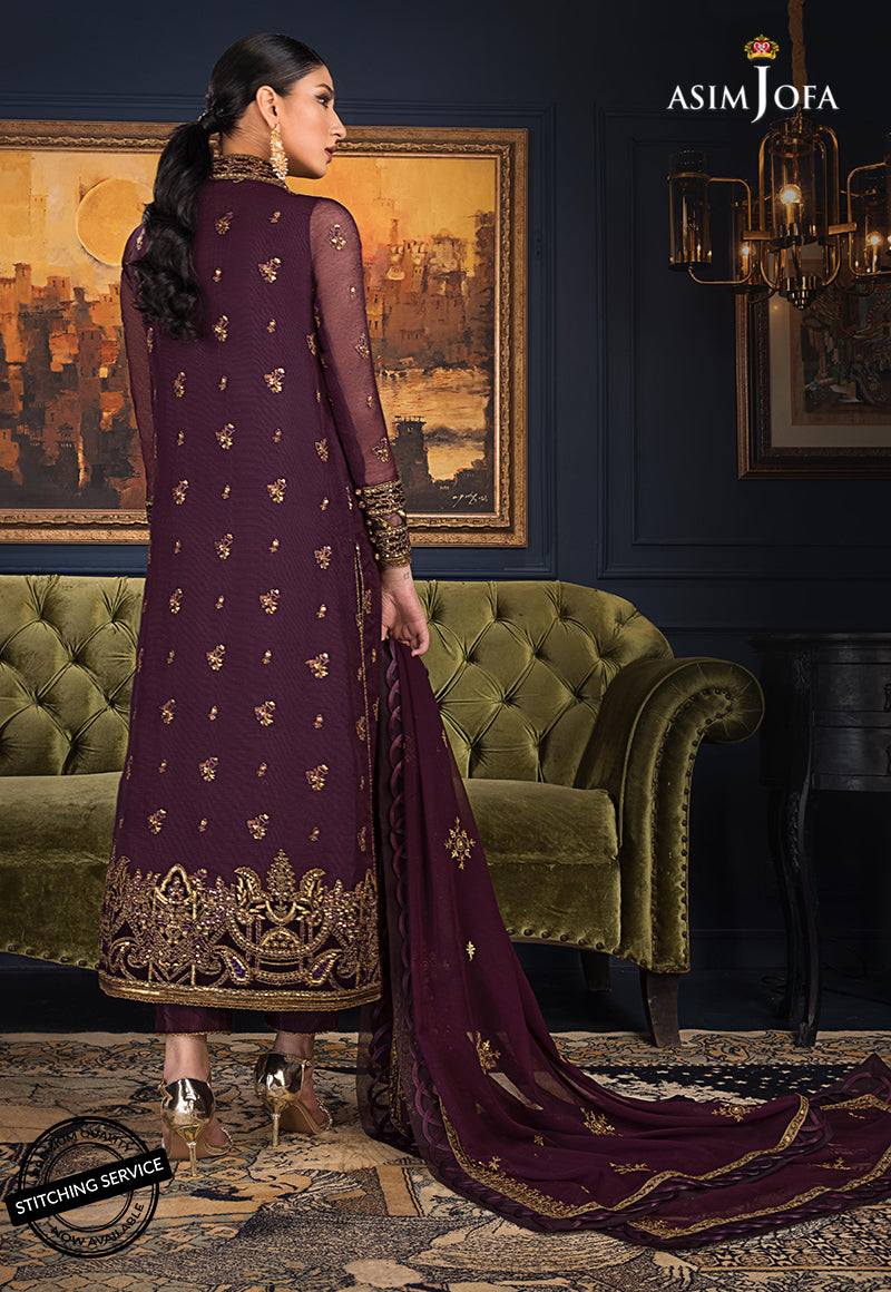 AJRE-10 EMBROIDERED ORGANZA COTTON NET 3 PCS