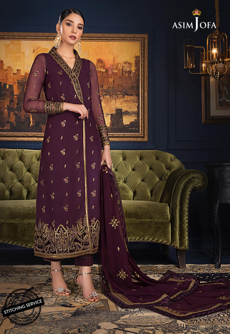 AJRE-10 EMBROIDERED ORGANZA COTTON NET 3 PCS