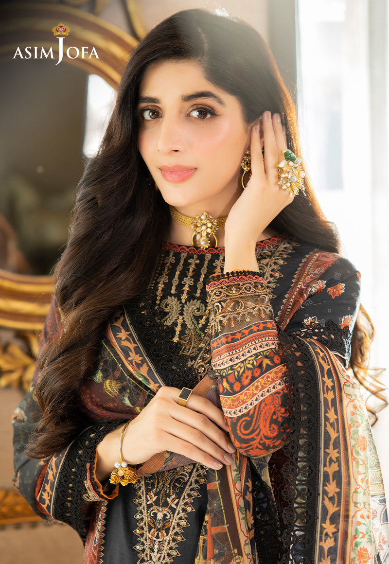 AJS-33 PRINTED LAWN 2 PCS