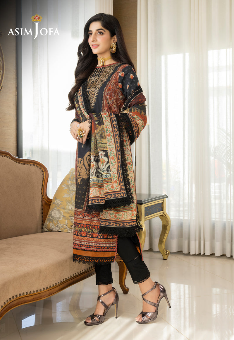 AJS-33 PRINTED LAWN 2 PCS