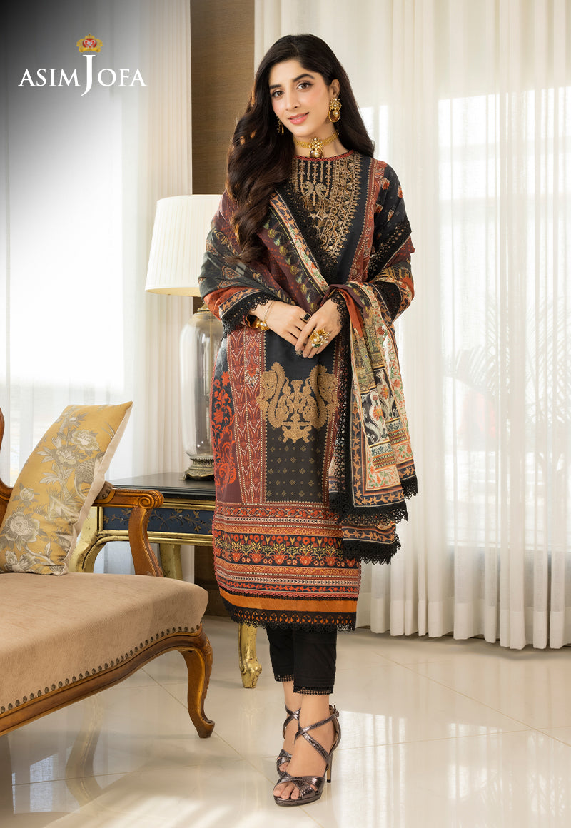AJS-33 PRINTED LAWN 2 PCS