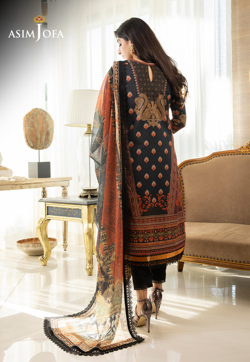 AJS-33 PRINTED LAWN 2 PCS