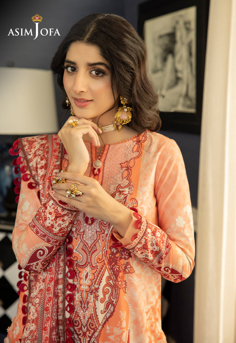 AJS-02 EMBROIDERED LAWN 2 PCS
