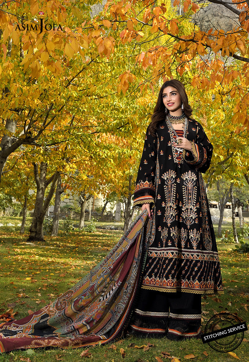 AJSL-08 EMBROIDERED SELF JACQUARD 3 PCS