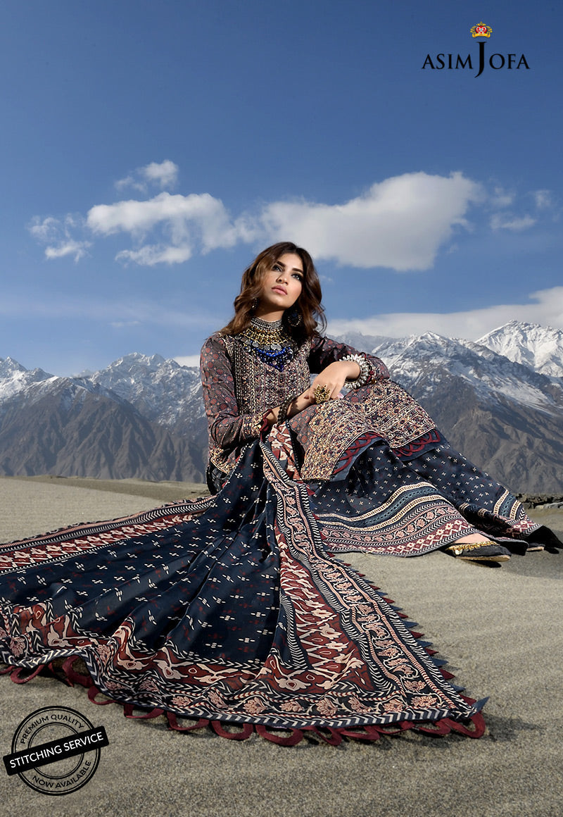 AJSL-10 EMBROIDERED LAWN 3 PCS