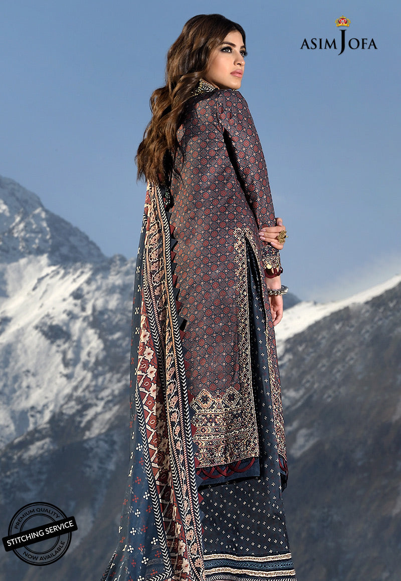 AJSL-10 EMBROIDERED LAWN 3 PCS