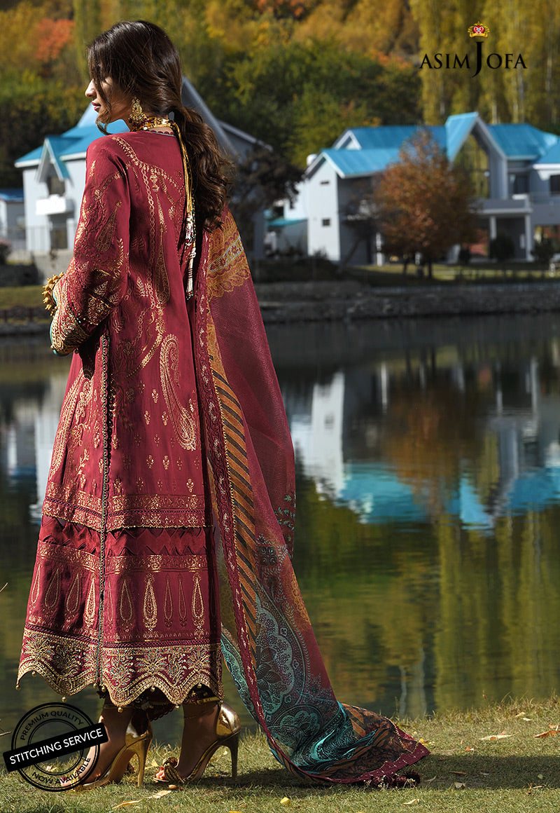 AJSL-15 EMBROIDERED ORGANZA 3 PCS