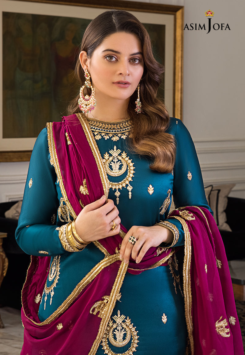 Ajso-79 Unstitched 2 Pcs Shirt Dupatta