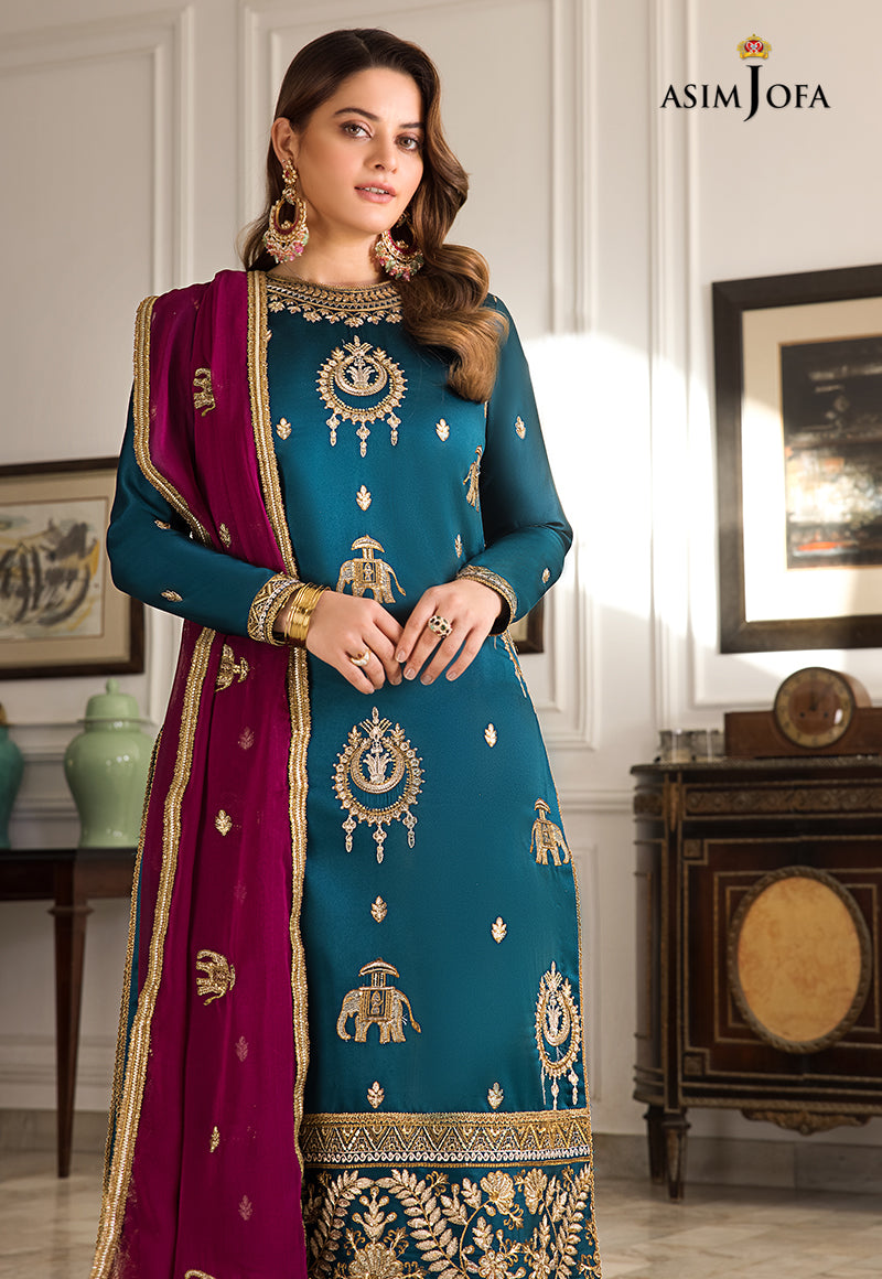 Ajso-79 Unstitched 2 Pcs Shirt Dupatta