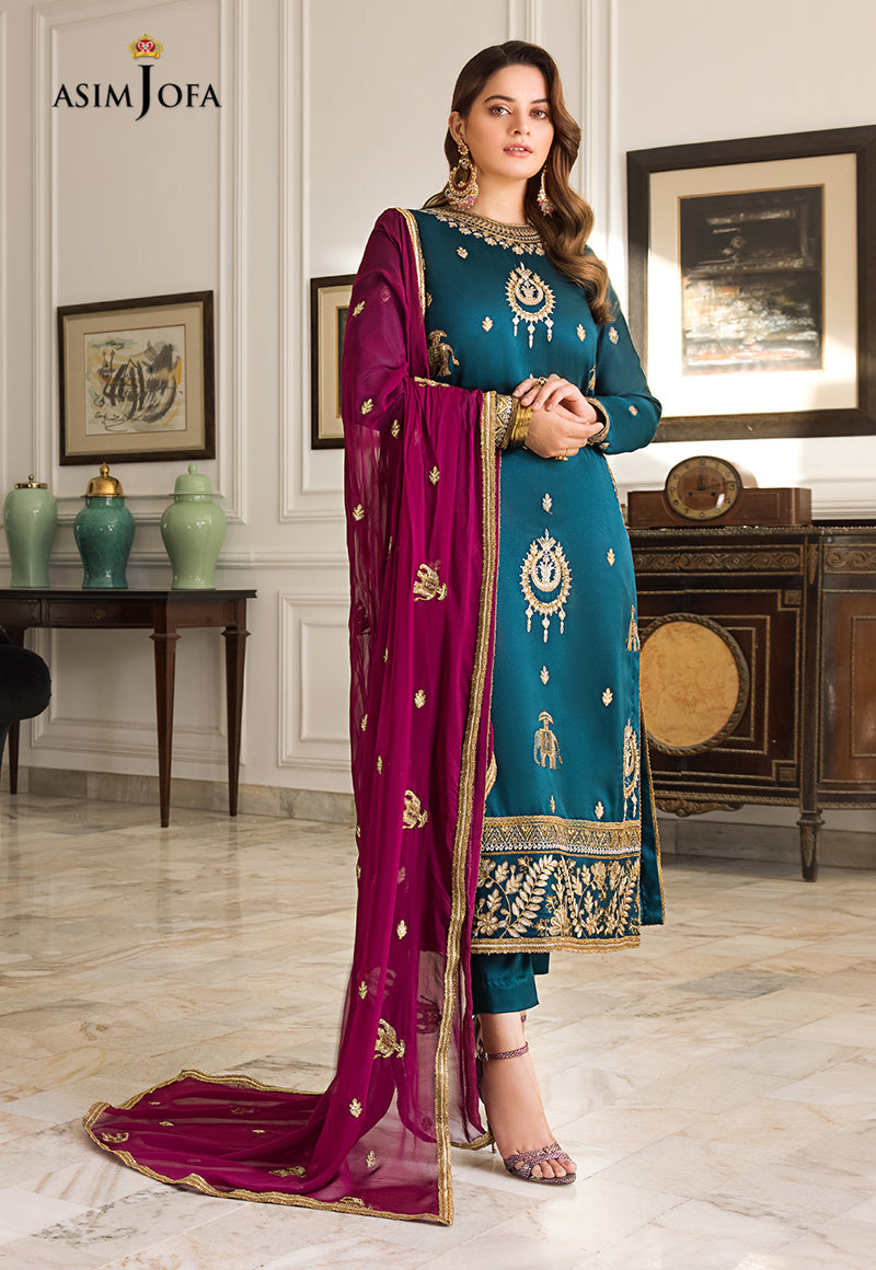 Ajso-79 Unstitched 2 Pcs Shirt Dupatta