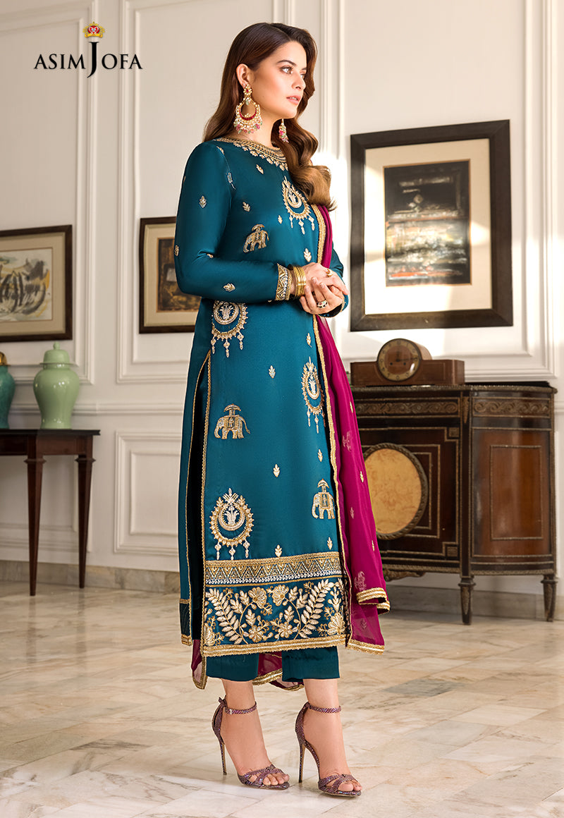 Ajso-79 Unstitched 2 Pcs Shirt Dupatta