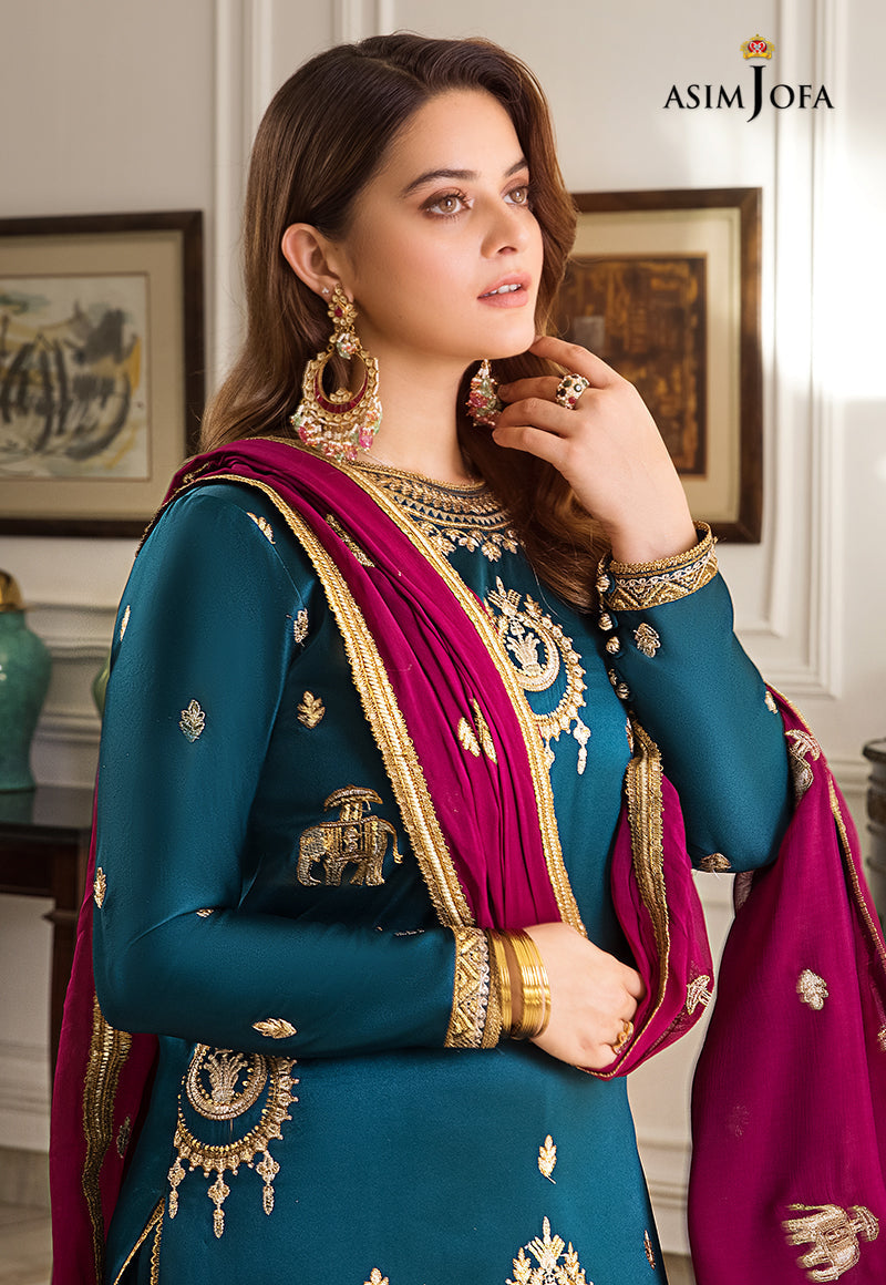 Ajso-79 Unstitched 2 Pcs Shirt Dupatta