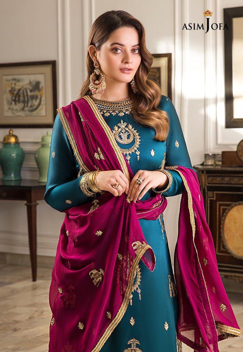 Ajso-79 Unstitched 2 Pcs Shirt Dupatta