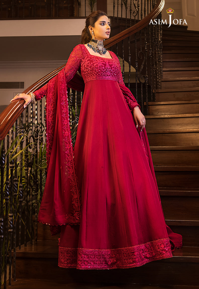 AJSM-26 EMBROIDERED CHIFFON 3 PCS