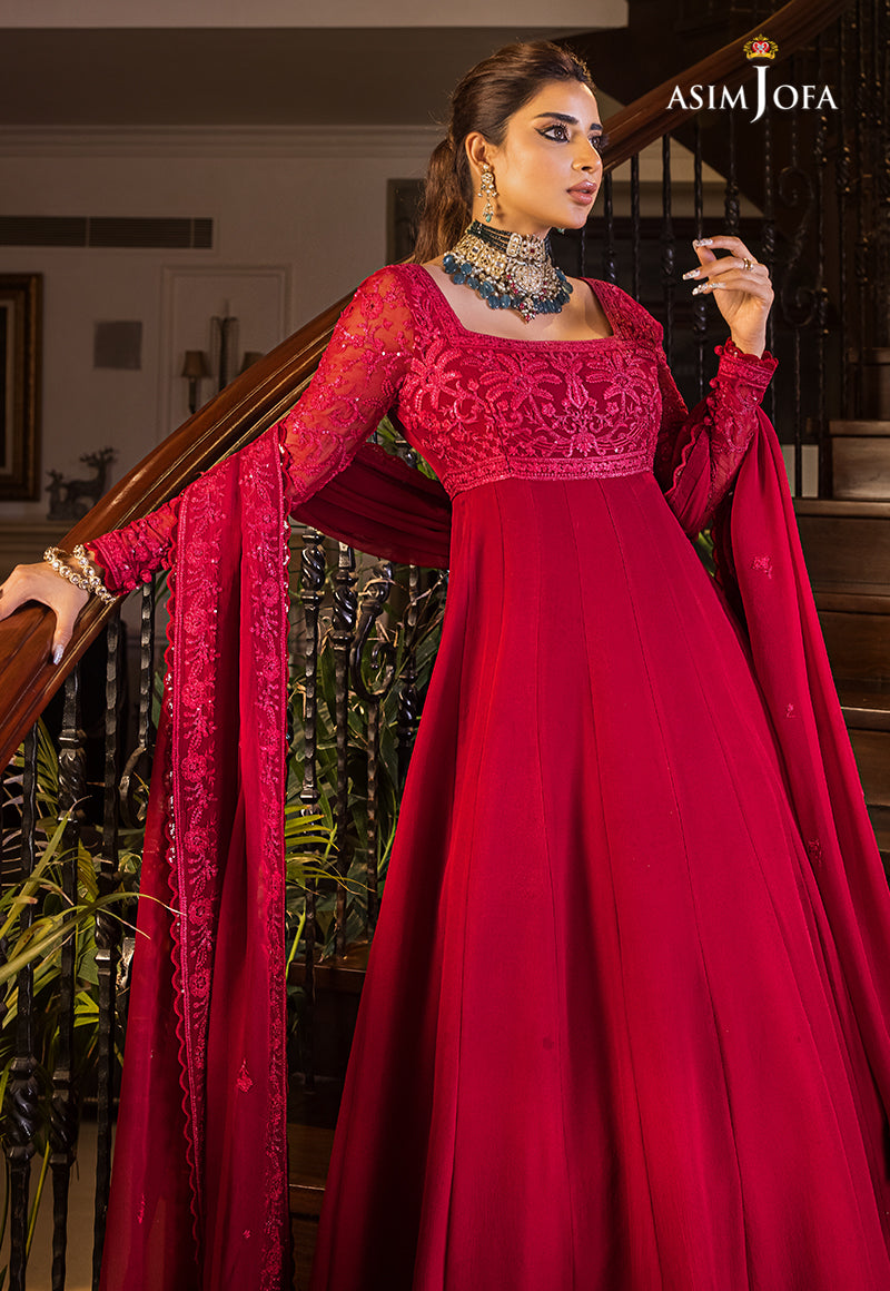 AJSM-26 EMBROIDERED CHIFFON 3 PCS