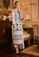AJSMD-13 EMBROIDERED COTTON NET ORGANZA STITCHED 1 PC