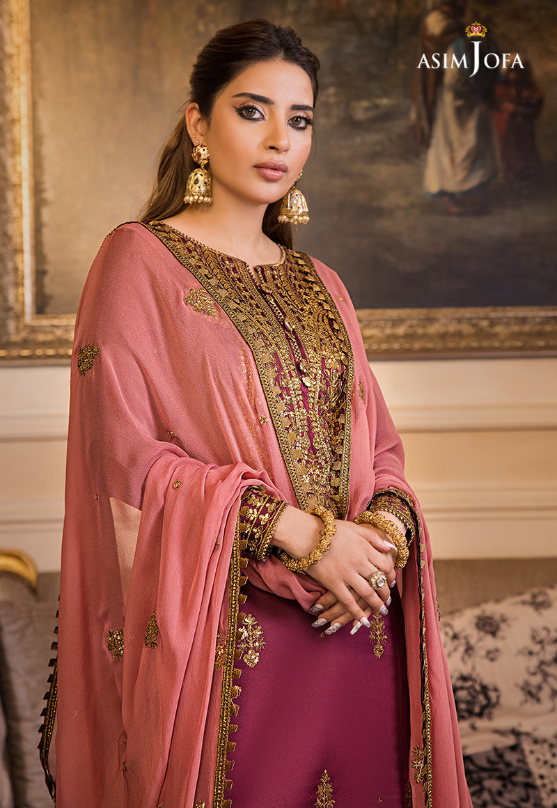 AJSM-28 EMBROIDERED SILK 3 PCS