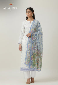 Ajso-102 Unstitched 2 Pcs Shirt Dupatta