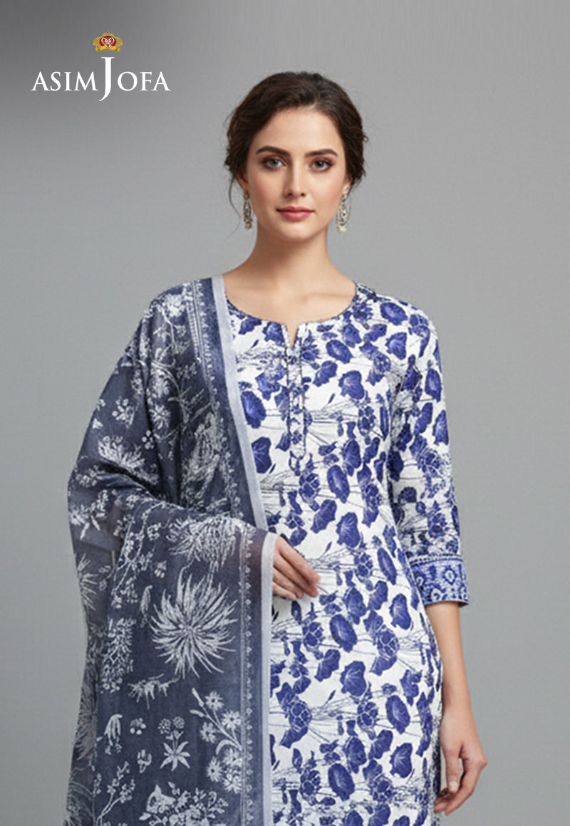 Ajso-105 Unstitched 2 Pcs Shirt Dupatta