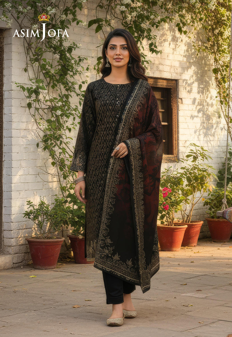 Ajso-108 Unstitched 2 Pcs Shirt Dupatta