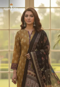 Ajso-117 Unstitched 2 Pcs Shirt Dupatta