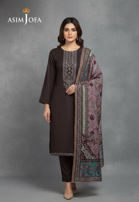 Ajso-127 Unstitched 3 Pcs Shirt Dupatta Trouser