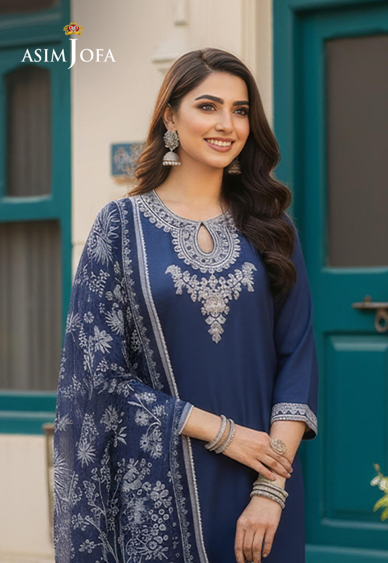 Ajso-135 Unstitched 2 Pcs Shirt Dupatta