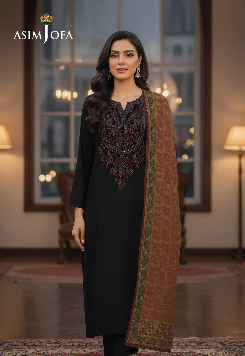 Ajso-139 Unstitched 2 Pcs Shirt Dupatta