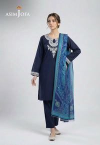Ajso-141 Unstitched 2 Pcs Shirt Dupatta