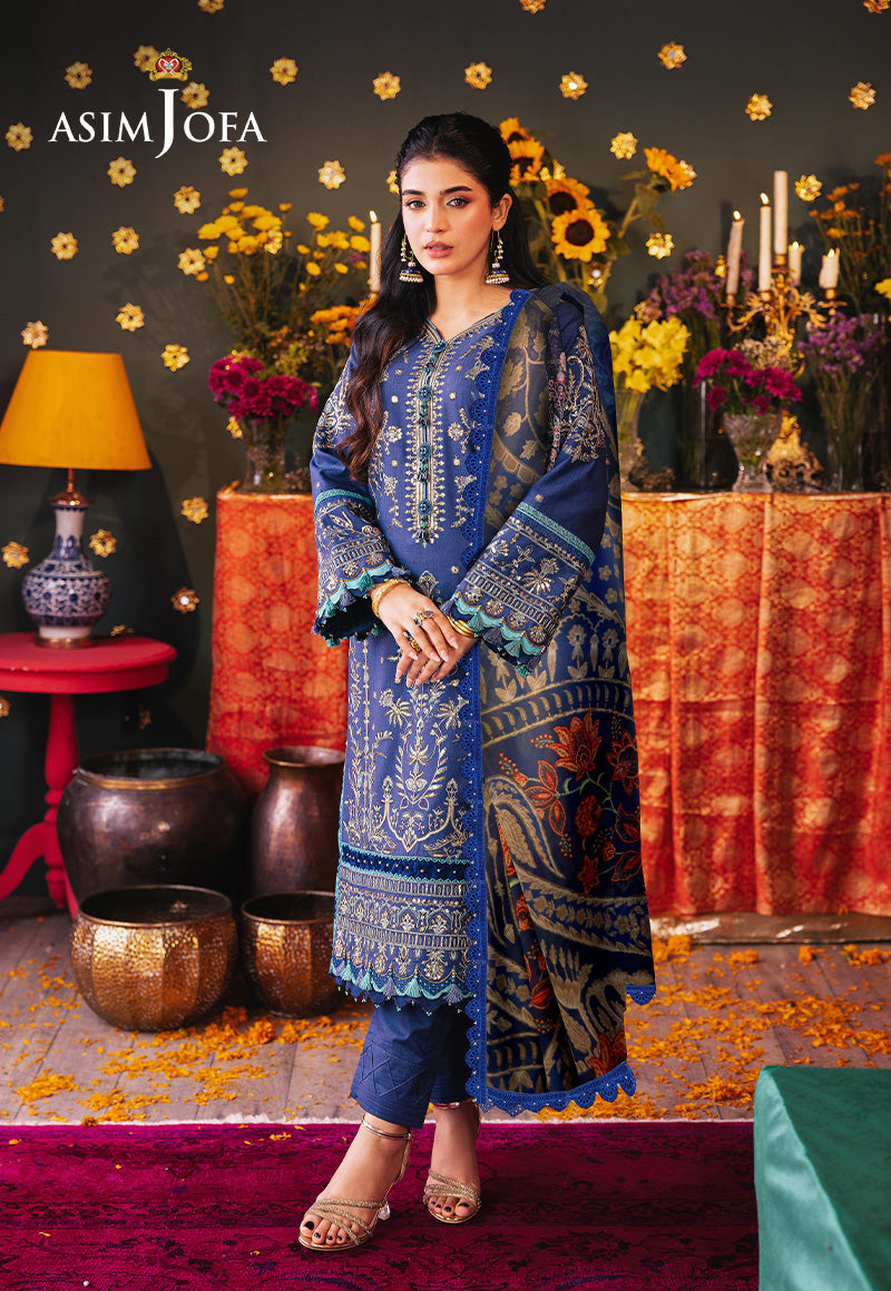 Ajso-157 Unstitched 2 Pcs Shirt Dupatta