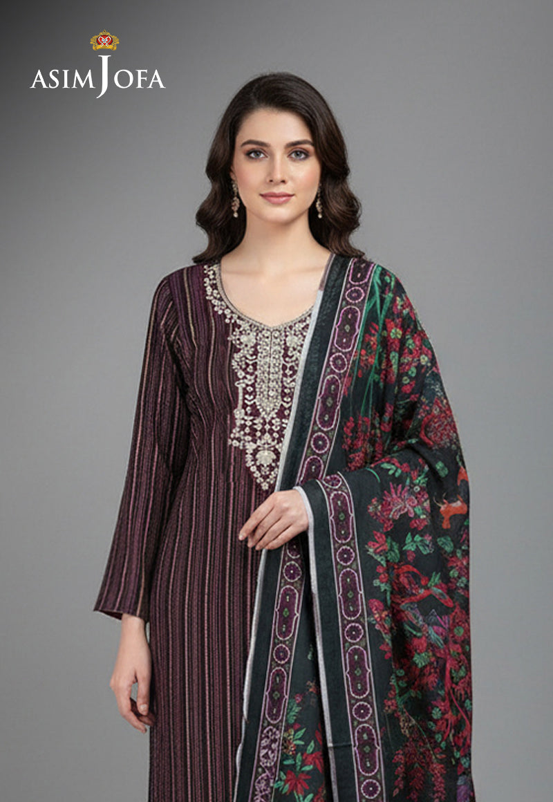 Ajso-158 Unstitched 2 Pcs Shirt Dupatta