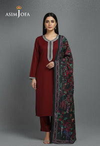 Ajso-160 Unstitched 2 Pcs Shirt Dupatta