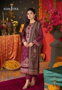 Ajso-187 Unstitched 2 Pcs Shirt Dupatta