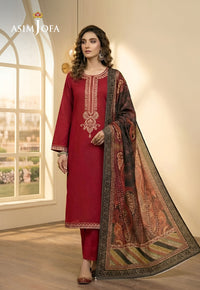 Ajso-208 Unstitched 3 Pcs Shirt Dupatta Trouser