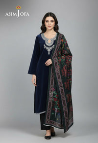 Ajso-230 Unstitched 3 Pcs Shirt Dupatta Trouser