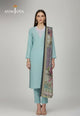 Ajso-259 Unstitched 3 Pcs Shirt Dupatta Trouser