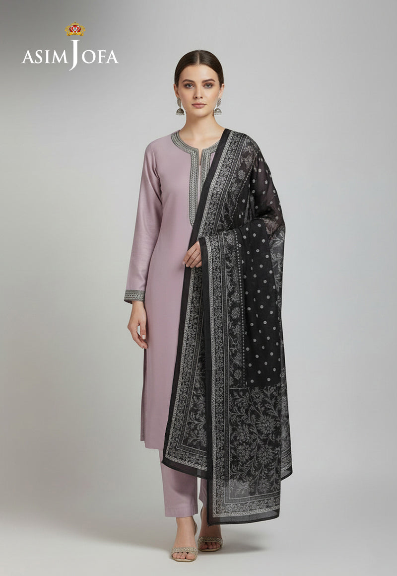 Ajso-267 Unstitched 3 Pcs Shirt Dupatta Trouser